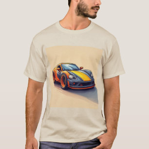 Camiseta Coche deportivo vibrante con diseño moderno