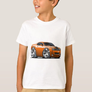 Camiseta Coche Dodge Challenger Naranja