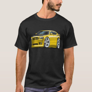 Camiseta Coche estupendo del amarillo de la abeja del