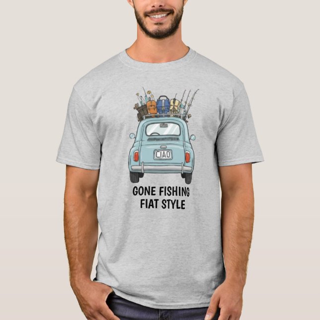Camiseta Coche Fiat de pesca  (Anverso)