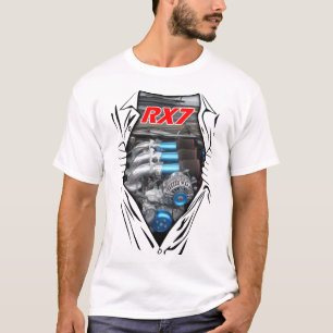 Camiseta Coche Guay Mazda RX7 Rotary Power Drag Carreras