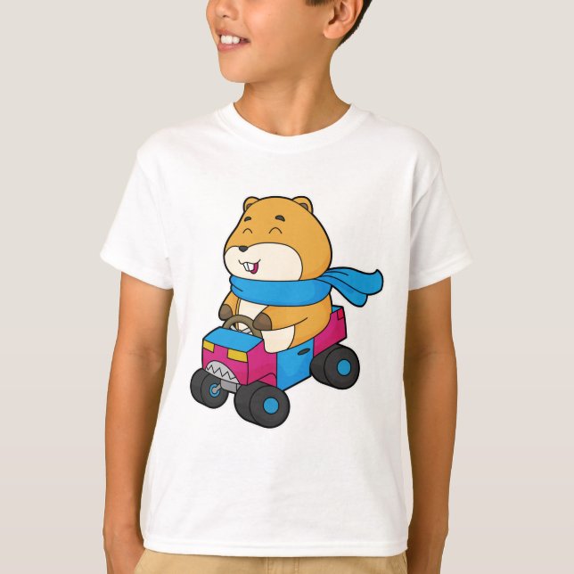 Camiseta Coche Hamster (Anverso)