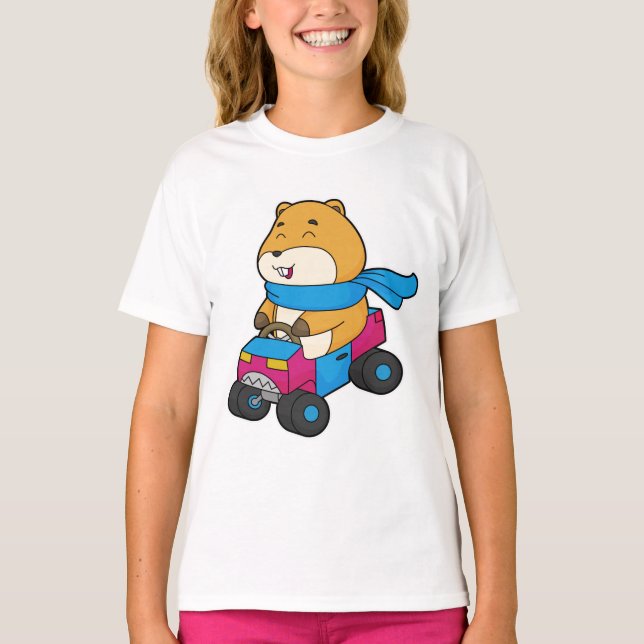 Camiseta Coche Hamster (Anverso)