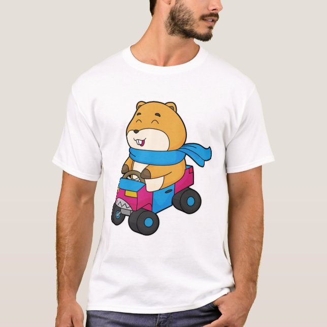 Camiseta Coche Hamster (Anverso)
