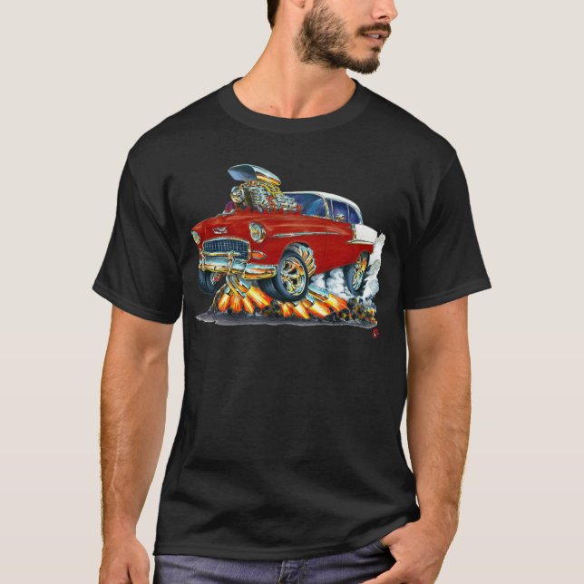 Camiseta Coche marrón 1955 de Chevy Belair (Anverso)