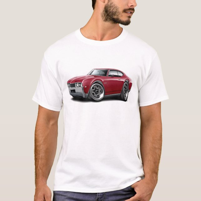 Camiseta Coche marrón 1968 de Olds 442 (Anverso)