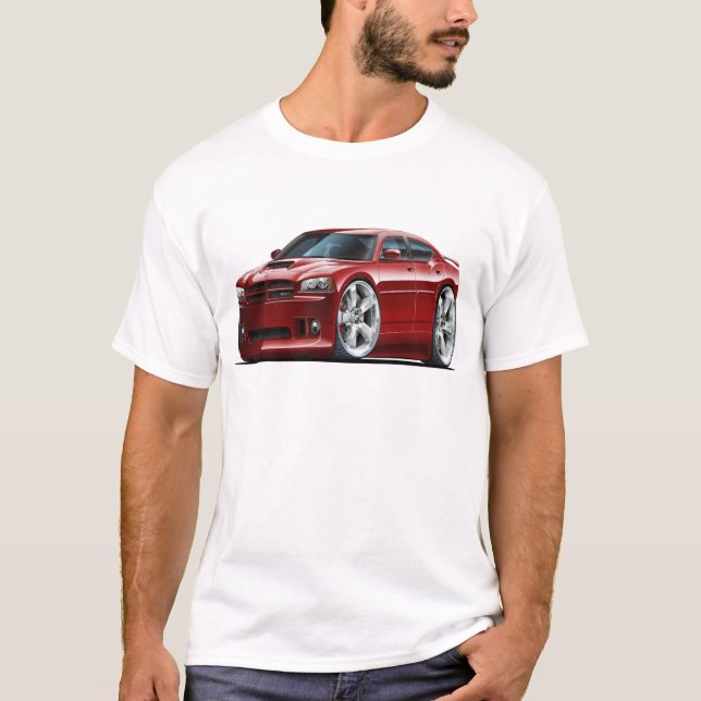 Camiseta Coche marrón 2006-10 del cargador SRT8 (Anverso)