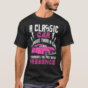 Camiseta Coche Modelo Antiguo Motocicleta Mecha Eléctrica G