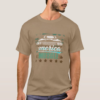 Camiseta Coche Muscular de Merica vintage