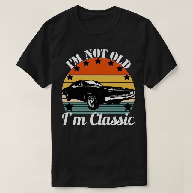 Camiseta Coche Muscular Im No Viejo (Diseño del anverso)