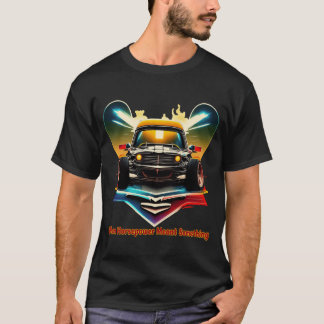 Camiseta Coche muscular retro: cuando la potencia significa