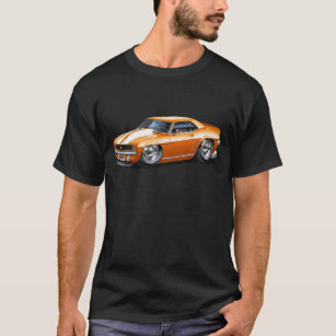 Camiseta Coche Naranja-Blanco 1969 de Camaro