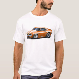 Camiseta Coche Naranja-Blanco 1969 de Camaro SS