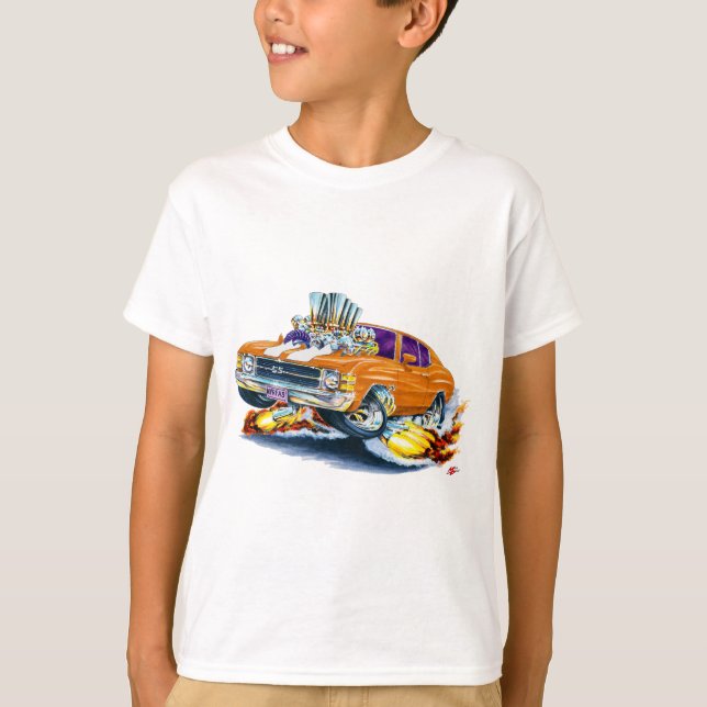 Camiseta Coche Naranja-Blanco 1971-72 de Chevelle (Anverso)