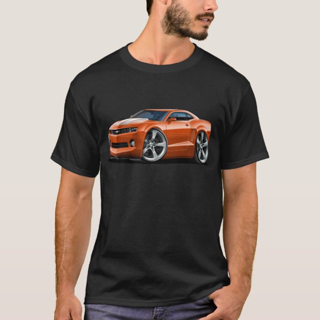 Camiseta Coche Naranja-Blanco 2010-12 de Camaro (Anverso)