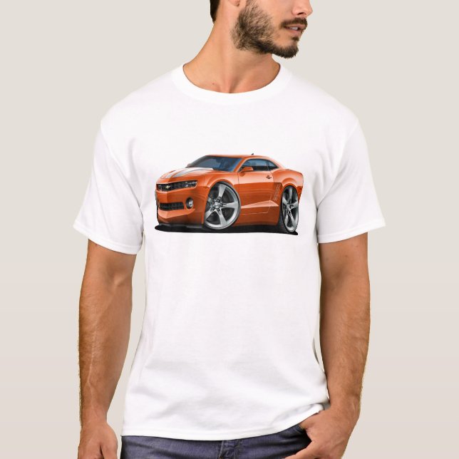 Camiseta Coche Naranja-Blanco 2010-12 de Camaro (Anverso)