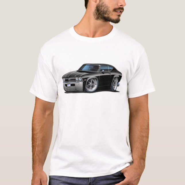 Camiseta Coche negro 1968 de Chevelle (Anverso)
