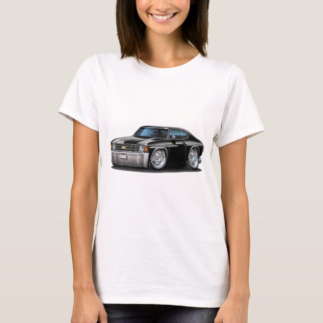 Camiseta Coche negro 1971-72 de Chevelle (Anverso)