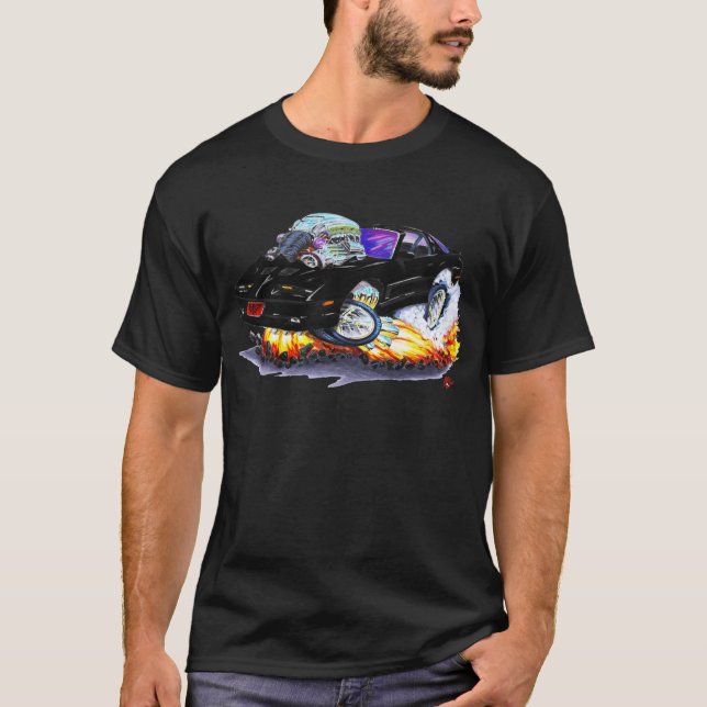 Camiseta Coche negro 1982-92 del transporte (Anverso)