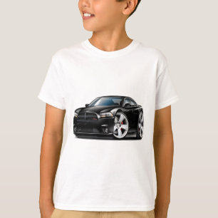 Camiseta Coche negro del RT del cargador de Dodge