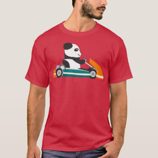 Camiseta Coche panda de gokart panda de carreras panda bear