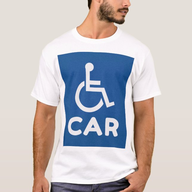 Camiseta Coche para discapacitados (Anverso)