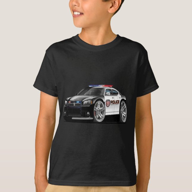 Camiseta Coche policía del cargador de Dodge (Anverso)