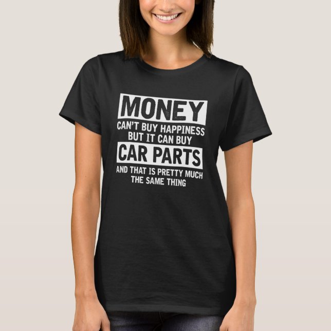 Camiseta Coche  Puede Comprar Piezas De Coche Mecánico De A (Anverso)