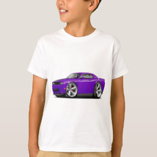 Camiseta Coche Púrpura-Negro del desafiador SRT8