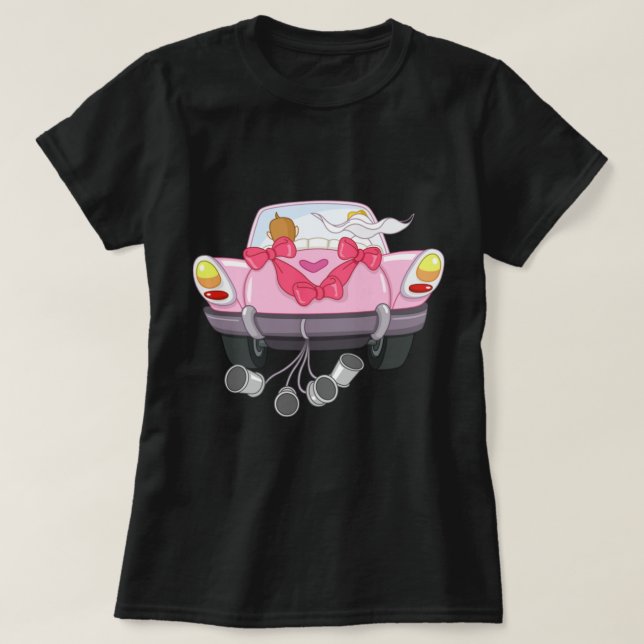 Camiseta Coche recién casado 27 (Diseño del anverso)