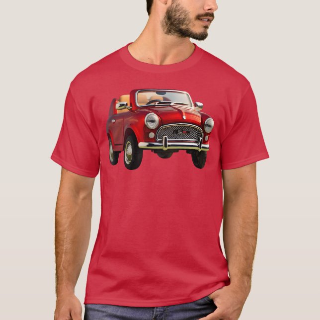 Camiseta Coche retro bonito (Anverso)