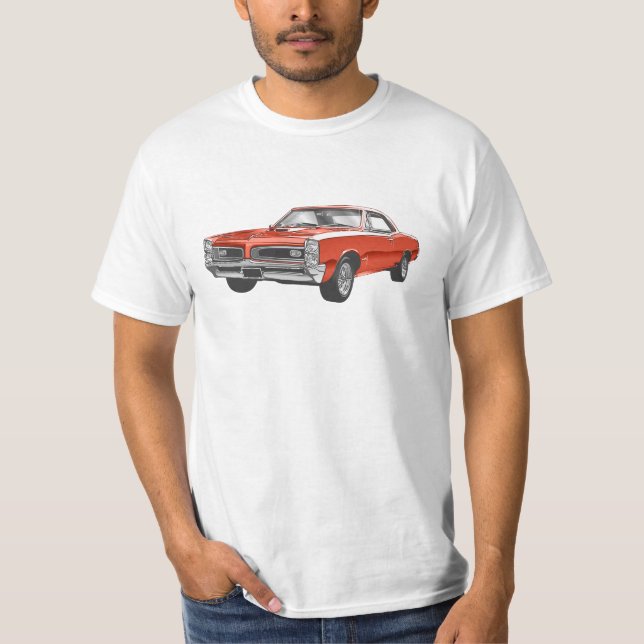 Camiseta coche retro del gto (Anverso)