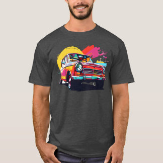 Camiseta Coche Retro En Edad De Los 90 retro retro