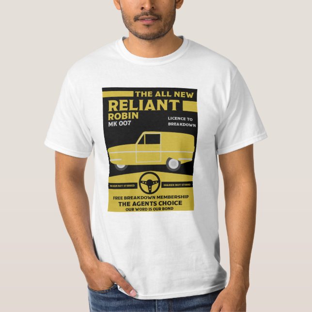 Camiseta Coche Robin de Reliant (Anverso)