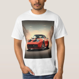 Camiseta coche rojo