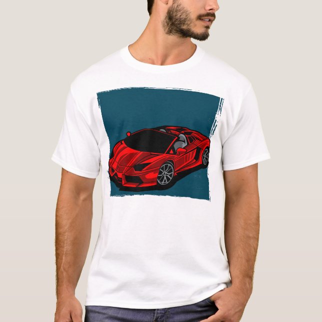 Camiseta coche rojo (Anverso)