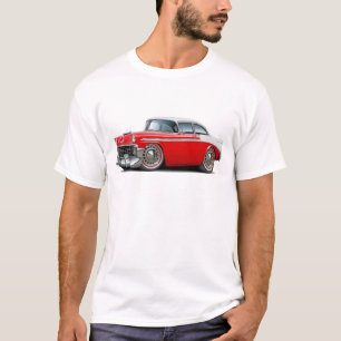 Camiseta Coche Rojo-Blanco 1956 de Chevy Belair