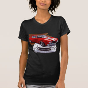 Camiseta Coche Rojo-Blanco 1970 de Chevelle