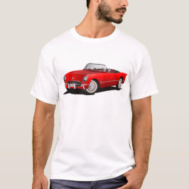Camiseta coche rojo clásico