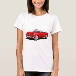 Camiseta coche rojo clásico
