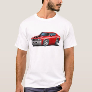 Camiseta Coche Rojo-Negro 1969 de Chevelle