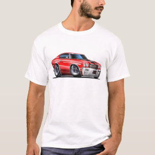 Camiseta Coche Rojo-Negro 1970 de Chevelle