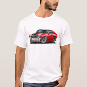 Camiseta Coche Rojo-Negro 1971-72 de Chevelle