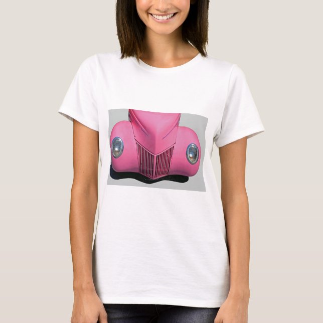 Camiseta Coche rosa (Anverso)