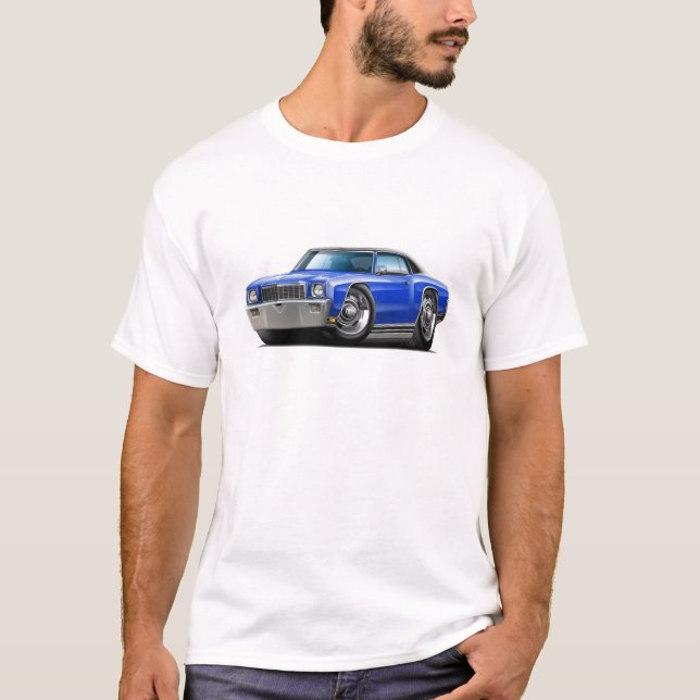Camiseta Coche superior Azul-Negro 1971 de Monte Carlo (Anverso)