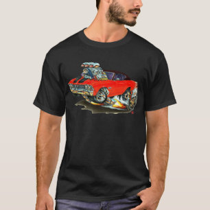 Camiseta Coche superior Rojo-Negro 1968-69 de Chevelle