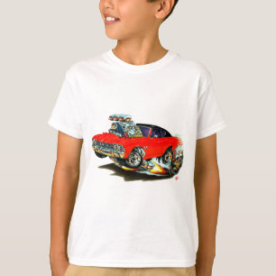 Camiseta Coche superior rojo y negro de Chevelle 1968-69