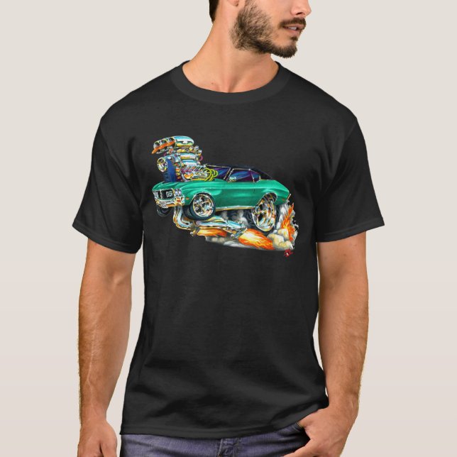 Camiseta Coche verde 1970-72 de Buick GS (Anverso)