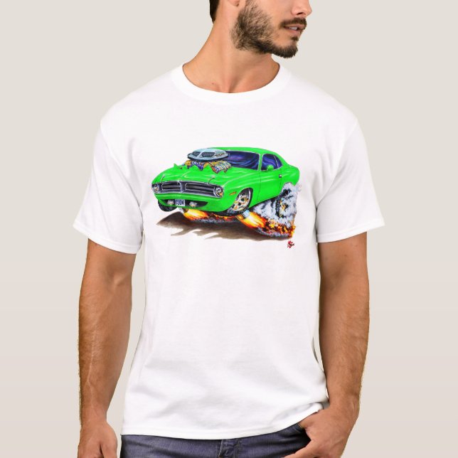 Camiseta Coche verde 1970 de Cuda (Anverso)