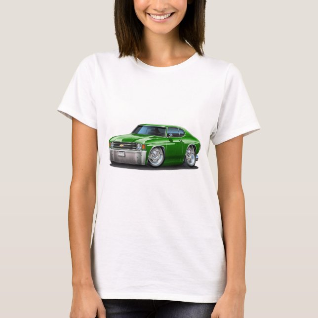 Camiseta Coche verde 1971-72 de Chevelle (Anverso)